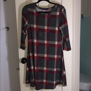 Red Plaid Dress
